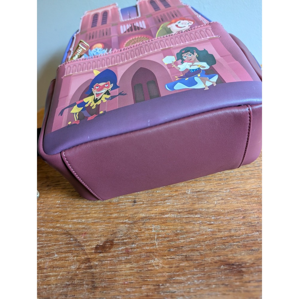 Loungefly Disney Hunchback of Notre Dame Cathedral Mini Backpack Festival Fools - Picture 7 of 9
